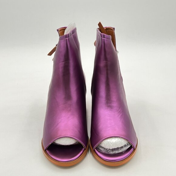 FSJ Purple Ankle Boots - Picture 2 of 7